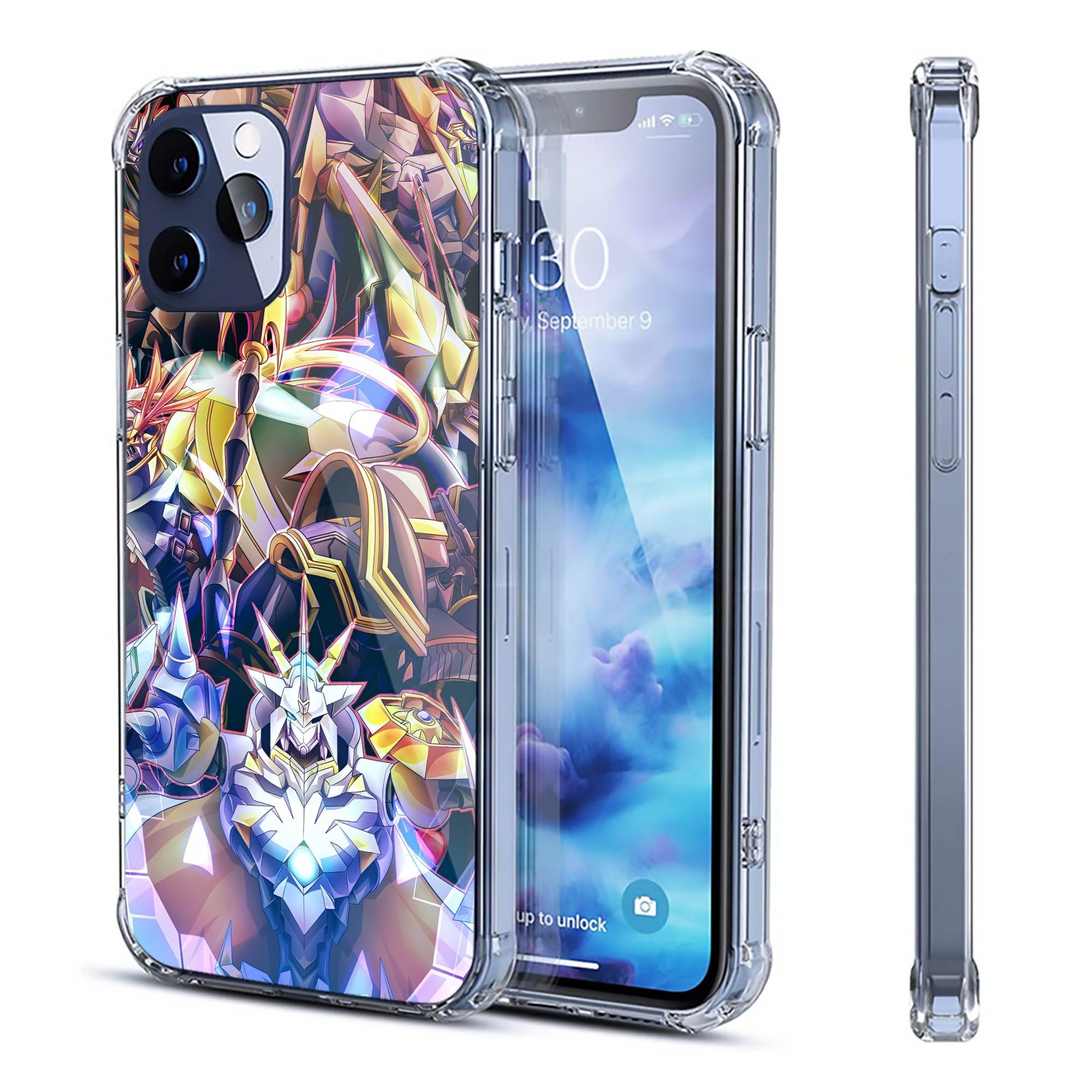 （画像用） Digimon デジタルモンスター/デジモン 【iPhone 12シリーズ対応】透明スマホケース（クリアソフトケース）